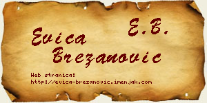 Evica Brezanović vizit kartica